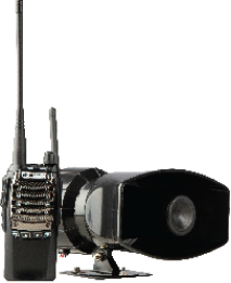 A building is on fire where two men attempting to extinguish the flames and cyberone drone is assisting by scanning the building to people locate in danger.