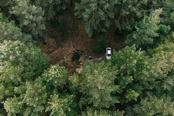 Drone tracking illegal activities