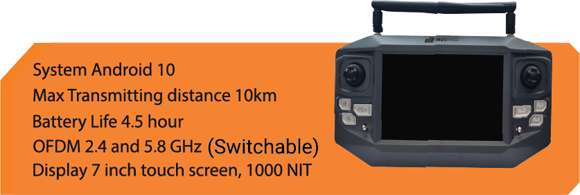 Huge field area with full of greenery and the black drone is moving up and down for mapping the field.